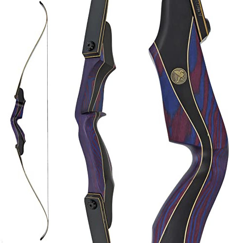 DRAKE ARCHERY Elite Riva - 62 Zoll - 20-60 lbs - Take Down Recurvebogen (45 lbs Rechtshand, Farbe: Hibiscus)