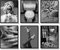 Modische Wandkunst, Badezimmer-Wanddekor-Drucke, Set mit 6 schwarzen und weißen Glam-Glitzer-Poster, Fotos, WC, Badezimmer, Bilder, Kunstwerk, Wand, modern, Frauen, lustige Badezimmer-Dekoration