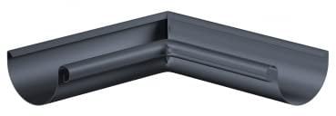 Dachrinne NW 150 Aluminium Farbe Anthrazit Länge 2 Meter (Innenwinkel Dachrinne Aluminium Anthrazit für Dachrinnen System NW 150)