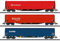 MiniTrix T18801 Schiebeplanenwagen Rils der DB AG und der AAE/VTG, 3er-Set