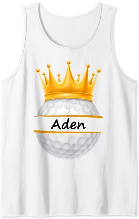 Neuheit Golf Personalisierte Name Aden Sports Dad Tank Top