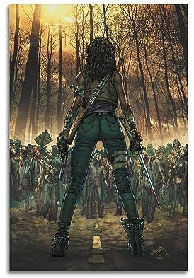 Zombie ApocalypseKreatives Poster auf Leinwand, Wanddekoration, Kunstdruck, Dekoration, Büro, Zuhause, Schlafzimmer, Poster, Geschenk, 30 x 45 cm, ungerahmt