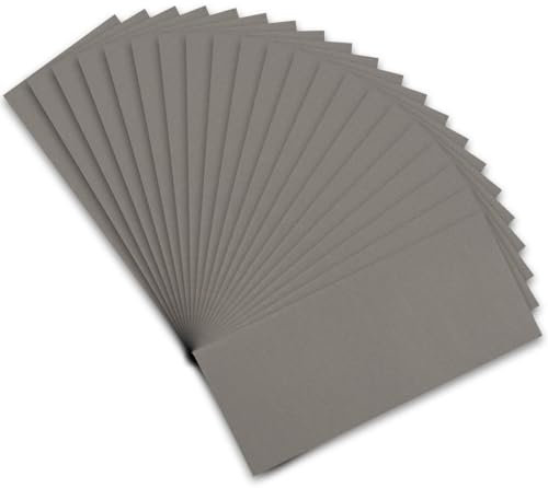 STEBRUAM Profi Schleifpapier Set 2500 Körnung, 21 Stück Nass und Trocken Schleifpapier für Auto/Holzmöbel/Stein/Lack/Metall/Glas, 23 x 9 cm Schmirgelpapier