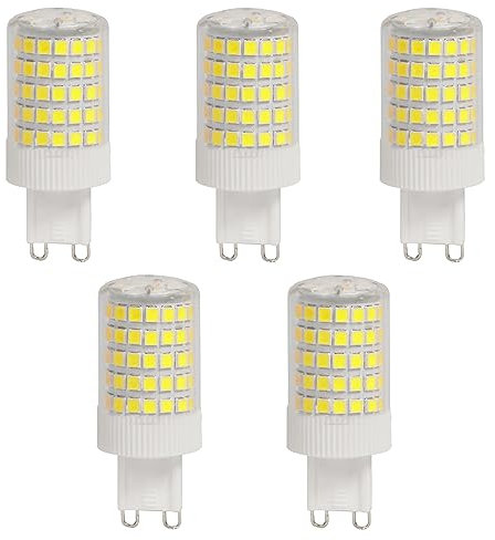Aiwerttes G9 12W LED Ersatzlampe G9 100W Halogen 1200 Lumen Kaltweiß Keramiksockel Haushaltsbeleuchtung Leuchtmittel nicht dimmbar 5er Pack
