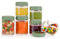 Haakaa Reusable Glass Baby Food Storage Jars with Silicone Lids – 6pc 4 x 4oz + 2 x 7oz, Premium Lab-Quality Borosilicate Glass, Plastic-Free, Freezer, Microwave & Ovensafe.