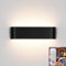 Lightess Smart RGB LED Wandleuchte Innen Dimmbar Wandlampe mit Fernbedienung App-Steuerung Wandleuchten Moderne 213 Modi 16 Millionen Farben Musik Sprachsynchronisation Schwarz
