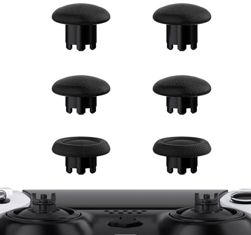 eXtremeRate Joysticks Ajustables para ps5 Edge Control Thumbsticks Intercambiables Tapas de Joystick Analógicas para ps5 Edge Mando-Control & Joysticks Base NO Incluido(Negro)