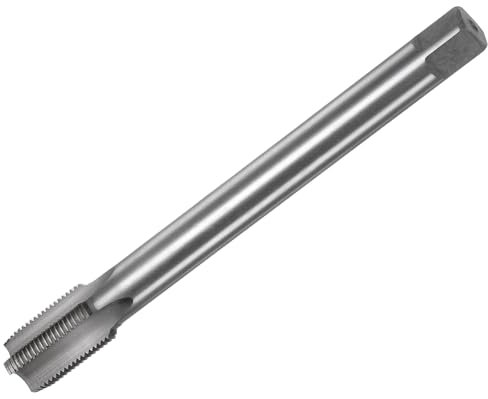 sourcing map Metric Thread Tap M18 x 1.5 H2 Left Hand 160mm Extra Long Straight Flute Screw Thread Milling Machine Taps Threading Tapping Repair Tool