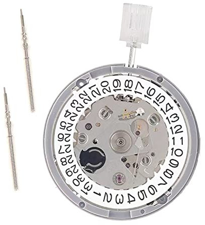 Osmond NH35A NH35 Uhrwerk, hohe Genauigkeit, mechanisches Uhrwerk, Datum bei 3 Datumsrad, 24 Juwelen, automatisches Selbstaufziehen, Silber/