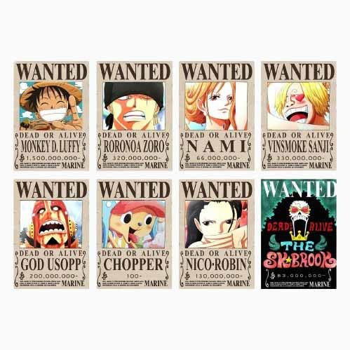 Yoimckay 8 Stück Japanese Anime Wanted Posters, 42 x 29 cm, Cartoon Comic Poster ästhetische Wand Collage Sets, Manga Vintage Posters für Wohnheim Wohnzimmer Schlafzimmer Deko Wandkunstdrucke Poster