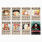Yoimckay 8 Stück Japanese Anime Wanted Posters, 42 x 29 cm, Cartoon Comic Poster ästhetische Wand Collage Sets, Manga Vintage Posters für Wohnheim Wohnzimmer Schlafzimmer Deko Wandkunstdrucke Poster
