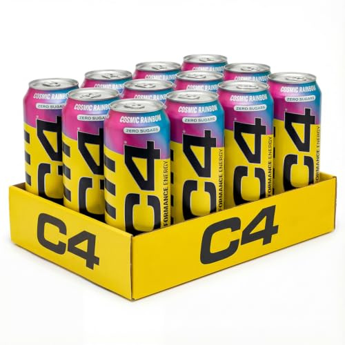 Cellucor C4 Performance Energy Carbonated 500ml x 12 Cosmic Rainbow Multi-ling