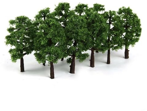 Miniatur-Bäume zum Basteln, 20 Stück, 8 cm, Mini-Modellbäume, Mikro-Landschaftsdekoration, Zug-Layout, Simulationsbaum für Garten, Gras, Bonsai, Töpfe, Heimdekoration