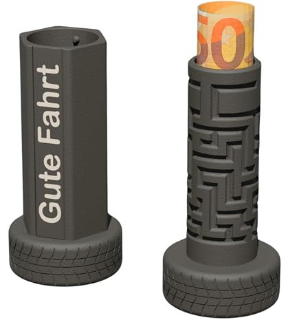 Rätsel Geschenksbox I KFZ Design I Reifen Felge & Spruch I Geldgeschenk zum Führerschein & Geburtstag I ScheinBox