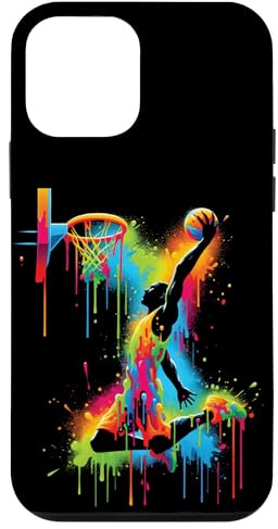 Basketball Slam Dunk Splash Farbe Sport Hülle für iPhone 12 mini
