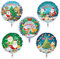 KOBOKO Deko Weihnachten Ballon, 5 Stück Weihnachtsdeko Ballons Runde, Luftballons Weihnachtsdeko Kinder, Folienballon Weihnachten Weihnachten Party Deko, Weihnachtsballons Helium Merry Christmas Deco
