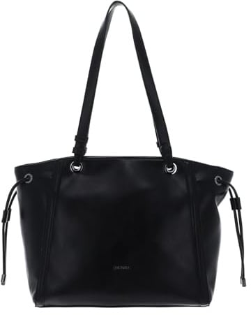 Picard TANGO Damen Umhängetasche – Recyceltes PU, Satteltaschenform, elegant, Magnetverschluss, verstellbarer Schultergurt, Schwarz, 15.5x21x7.5 cm, 3263692001
