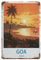 Metallschild, Goa Indien-Poster, Vintage-Blechschild, Zuhause, Küche, Bar, Café, Club, Höhle, Wanddekoration (20 x 30 cm), A51