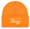 Es eskaliert eh! - Beanie | Strickmütze | Wollmütze | Beanie mit Druck | lustige Sprüche | Apres-Ski | Winter | Orange