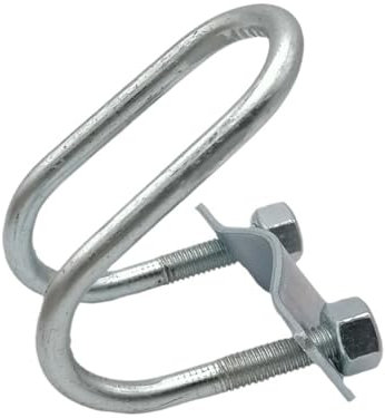 4 STÜCKE Verzinktem Eisen Kreuz Rohr Stahl Rohrverbinder Klemme Doppel U-bolzen Gerüst Befestigung Schnalle(20 * 30mm)