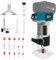 Fresa a batteria compatibile con batteria Makita da 18 V, 30000 giri/min, set fresatrice per bordi a 6 velocità, 800 W, fresa manuale portatile con 15 frese da 1/4 (senza batteria)
