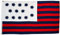 Store Guilford Courthouse Drapeau en polyester Blanc/bleu/rouge 91 x 152 cm