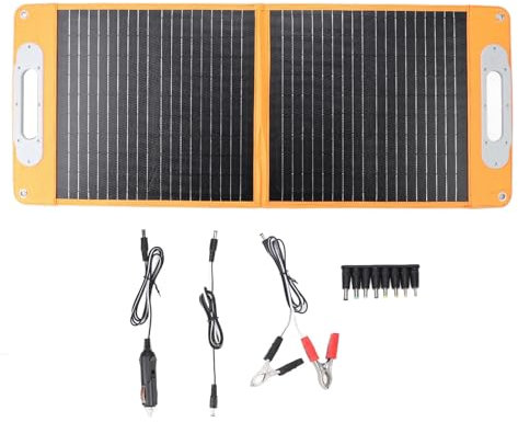 Panneau solaire pliable 60W monocristallin portable Portivement pliant Chargeur de panneau solaire pour l'ordinateur portable Car 12V Randonnée en camping extérieur
