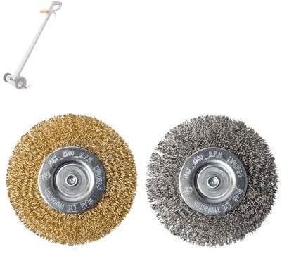 VonHaus Steel Wire Brushes Pack of 2 for Weed Remover Corded 150W – Spare Replacement Part