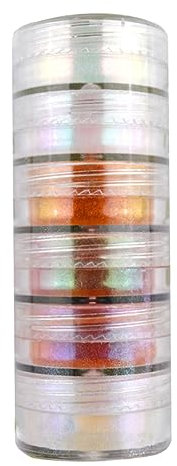 BATHVEVE 6 Stück Glimmerpulver Pigment Vorratsset Natürliches Perlpigment in Kosmetischer Qualität Vielseitig Für Seifenherstellung Badebomben Und Selbstgemacht Kunsthandwerk