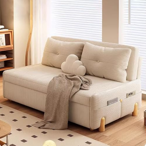 Generisch Sofabett Ohne Montage, 2-in-1 Umbaubares Cord-Schlafsofa for Zwei Personen, Chaiselongue-Sessel for den Innenbereich, for Kleine Räume/Wohnzimmer/Schlafzimmer