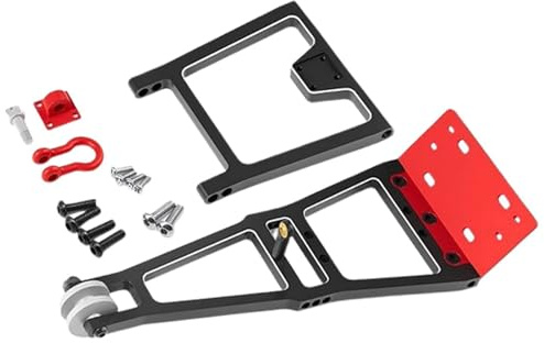 KIXZSAZ RC Winch Truck Tow Crane Arm Wrecker Kit Features Easy Installation Compatible With Multiple 1/10 Scale Truck Models RC Winch Double Stent Tow Crane Arm Wrecker