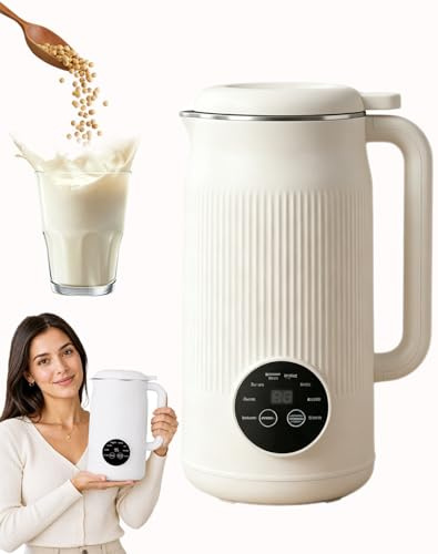 Essanova Pro, 8 En 1 Essanova Pro Maquina Leche Vegetal, Máquina De Leche Vegetal De 1200 Ml Con Autolimpieza, Función De Mantenimiento En Caliente Y Temporizador Para Leche De Soja, Avena, Almendra