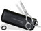 Premium Friseurschere Haarschere mit Mikroverzahnung InstrumenteNRW oder Solingen mit Aufbewahrungs-Etui (Nr.10 = 5 Zoll 1 x Mikroverzahnt)