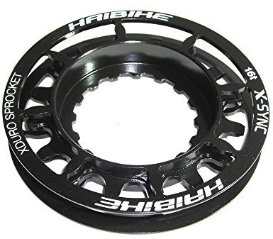 HAIBIKE Miranda Sprocket 16 Teeth, Steel Plus Kettenschutzring/Kombi E-Bike für Xduro 2016,16Z,5mmOS, Painted für Plus-Bikes, schwarz