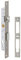 METALUX Série 7/21 avec Gâche - Serrure à encastrer Réversible Têtière Inox coffre 21mm x 180mm porte metallique portail portillon