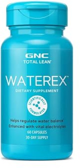 GNC Total Lean Waterex, Helps Regulate Water Balance, Enhanced with Vital Electrolytes, 60 Capsules