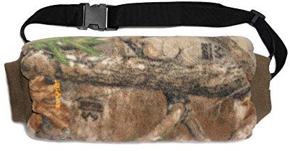 HOT SHOT Herren Camo Razorback Reversible Fleece Hand Muff - Realtree Edge/Blaze Orange Outdoor Jagd