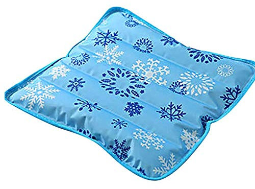 PJDDP Haustierkühlung Für Hunde, Kühlendes Sitzkissen, Weiches Wasserkissen Für Bürostuhl, Stuhl, Auto, Überhitzung Vermeiden, Ideal Für Zuhause Und Reisen,Lightblue,S