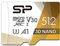 Silicon Power Carte mémoire Micro SD 512 Go Compatible Nintendo Switch SDXC microsdxc Haute Vitesse avec Adaptateur