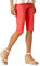 Roman Originals Knee Length Shorts for Women UK - Ladies Cropped Capri Stretch Bengaline Pants Crop Trousers Summer Legging Lounge Essentials Elasticated Casual Clothes - Coral - Size 14