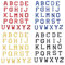 Zasiene Buchstaben Aufnäher 104 Stücke Buchstaben zum Aufbügeln abc Annähen Buchstaben Aufbügeln A-Z für DIY Dekoration Reparatur Nähen Zubehör(4 Farben)