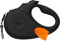 TUG Oval 360° Tangle-Free Retractable Dog Lead with Integrated Waste Bag Dispenser (Large, Black)
