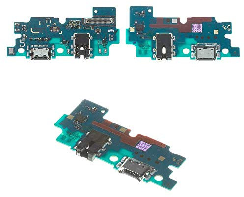 Flexkabel Reparaturteile Ersatz kompatibel mit Samsung A505F/DS Galaxy A50 (Kopfhöreranschluss, Ladeanschluss, mit Mikrofon, Ladeplatte)