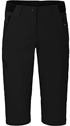 Bergson VIDAA Comfort Capri | Damen 3/4 Wanderhose, leicht, strapazierfähig, Black [900], 52 - Damen