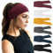 DRESHOW 6 Stück Damen Boho Stirnband Kopfband Haarband Gedruckt Stirnbänder Knoten Verdrehtes Elastische Kopf Wickeln Niedlich Haarschmuck für Mädchen