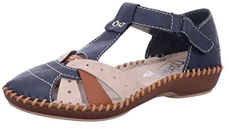 Rieker Maria Womens Sandals 37 EU Pacific/Nude/Caye