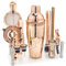 VG Bar-Set, Cocktail-Shaker-Set mit Ständer, Mixology Barkeeper-Set, Cocktail-Set, Bar-Werkzeug-Set für Getränkemixer, Barwagen-Zubehör für die Hausbar (Roségold)