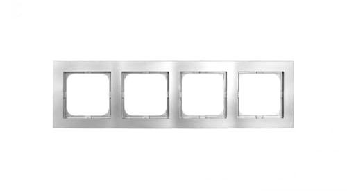 AS Rahmen 4fach Silber R-4G/18 Deckel 5907577476298