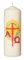 Wiedemann Osterkerze Kreuz mit A & O, 15 x 5 cm, Unparfümiert