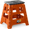 Hi-Q Tools MX Falt-Hocker bis 150 Kg orange/schwarz, Ganzjährig, Kunststoff, Hocker für Auto, Wohnwagen, Camping, Garten, Pferd, Werkstatt, Motorrad, Garage